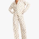 Brown Tall Bear Print Long Sleeve Shirt & Trousers Pyjama Set | Boohoo NL