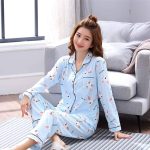 Dames pyjama set ，Dames nachthemd sets Katoenen pyjama set Effen kleur strepen Pyjama set Lange mouw Nachtkleding Dames Top Lange broek ，Roze ，L : Amazon.nl: Kleding, schoenen & sieraden