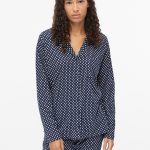 s.Oliver Pyjama top met all over print Navy