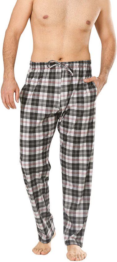pyjamas-heren-539enk.jpg Pyjama Heren Broek 2 Pack Zwart / Grijs Geruit XL Pyama Heren Volwassenen ... | bol - Afbeelding 1