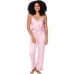 Satijnen pyjama set dames roze Lingadore 8303SET | Lingeriehuisonline