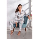 Doorknoop pyjama satijn Pastunette | Pyjama webshop | Online de mooiste pyjama's, nachthemden, ondermode en meer
