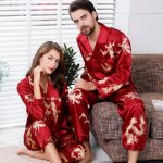 Heren Vlek Zijden Pyjama Set Heren Draak Gedrukt Zacht Gezellig Satijnen Nachtjapon Dames Koppels Nachtkleding voor Mannen kopen vanaf een prijs van 18 | Joom