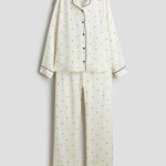 Satijnen pyjama Roomwit/hartjes KINDEREN | H&M NL