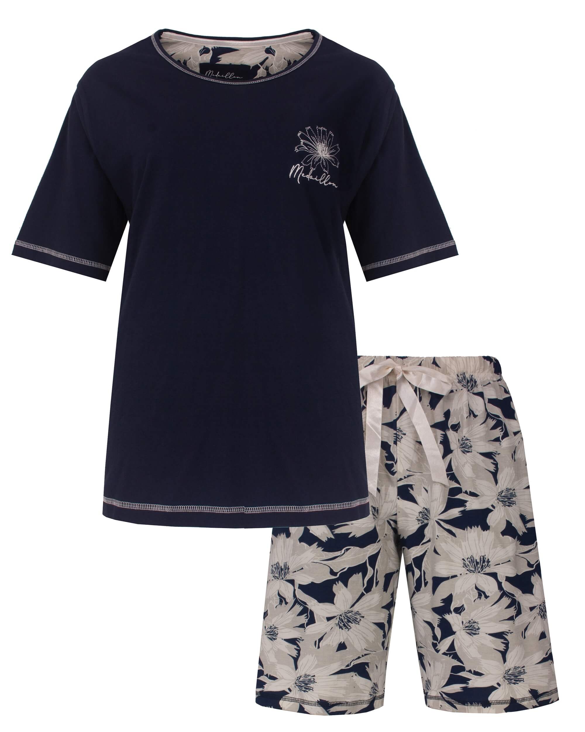 shortama-dames-hema-703neb-1.jpg Shortama dames kopen? 100% Katoen | 60+ keuzes onder €35 – Pyjamaonline - Afbeelding 1