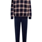 Pastunette Heren pyjama velours fleece extra warm