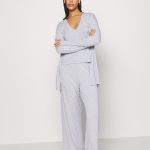 Anna Field by Zalando 3 PIECE JERSEY LOUNGE SET Pyjama mottled light grey/lichtgrijs gemêleerd Zalando.nl