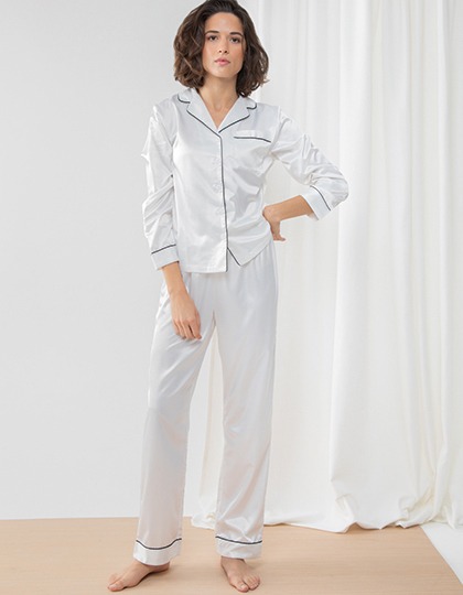 zijde-pyjama-dames-038ubi-1.jpg TC Dames Satijnen pyjama - Afbeelding 1