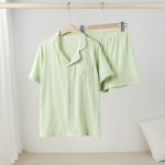 Zomer pyjama pistache vrouwen