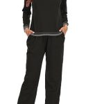 Dames Casual Pyjama Set Pyjama Zomer Dames Pyjama Set Met Zakken Kerst Flanellen Pyjama Broek, Zwart, M : Amazon.nl: Kleding, schoenen & sieraden