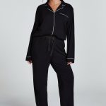 Hunkemöller Pyjamabroek black/zwart Zalando.nl
