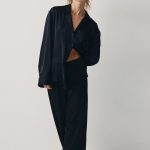 Satijnen pyjamabroek met decoraties Zwart DAMES | H&M NL